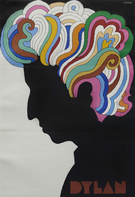 Original Vintage Music Poster Dylan By Milton Glaser 1967 Vintage