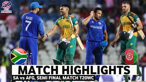 South Africa Vs Afghanistan T20 World Cup Match Highlights T20 World