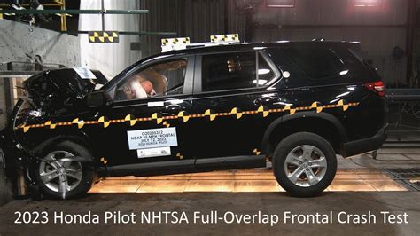 2023 2025 Honda Pilot Nhtsa Full Overlap Frontal Crash Test Youtube