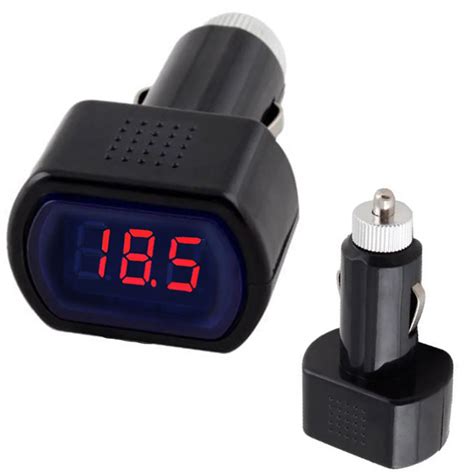 8 30v Car Voltmeter Portable Digital Monitor Car Voltmeter Tester Lcd Cigarette Lighter Voltage