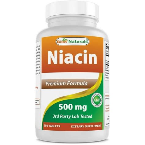 Niaci N 500mg With Flushing Vitamin B3 250 Tablets