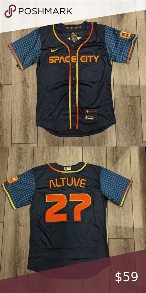 Jose Altuve 27 Houston Astros Space City Connect Baseball Jersey