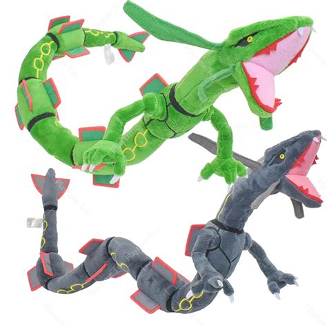 Pok Mon Rayquaza Ray Dra Brinquedos De Pel Cia Verde Preto Macio Anime