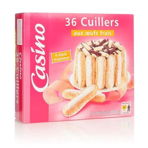 Lot de 36 sachets biscuits cuillers Aux œufs frais 300 g