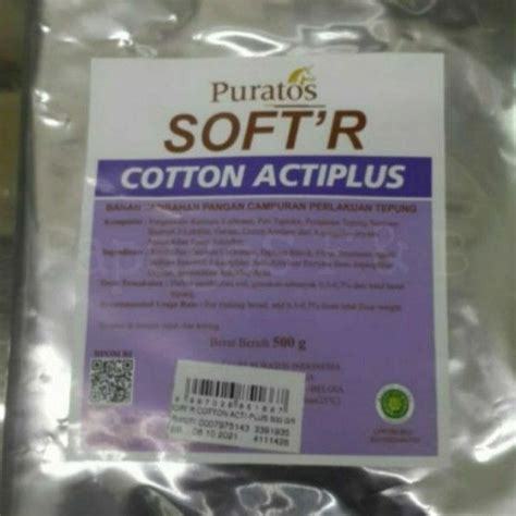 Jual Pelembut Roti Puratos Soft R Softr Cotton Acti Plus 500 Gr Gram