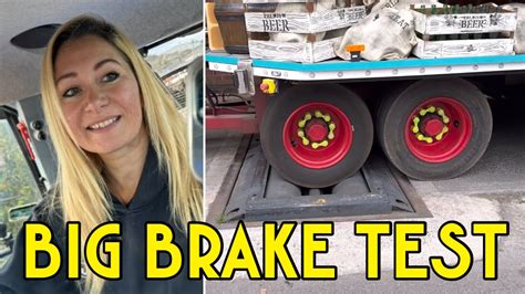 Brake Testing Truck And Trailers All Nine Axles 100 Ft Bridgwater