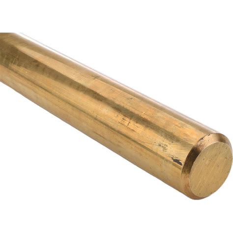 Value Collection Brass Round Rod 1 12 Dia 72 Long Alloy 464 Msc Direct