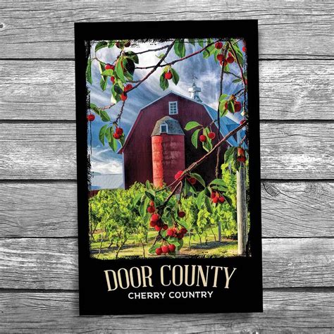 Cherry Barn Postcard Christopher Arndt Postcard Co Postcard Door