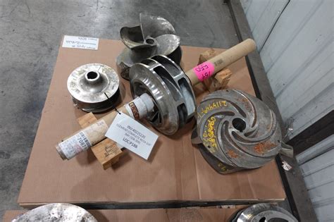 2 PALLETS OF ASSORTED STAINLESS STEEL PUMP IMPELLERS