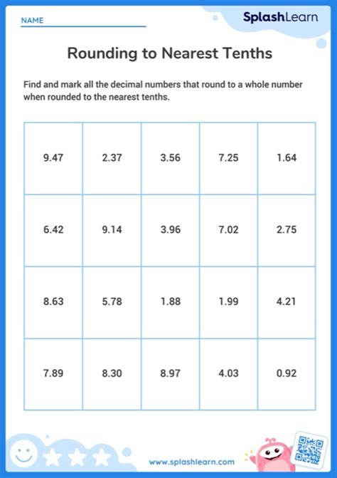 Hundredths That Rounds To A Whole Number When Rounded To Nearest Tenths