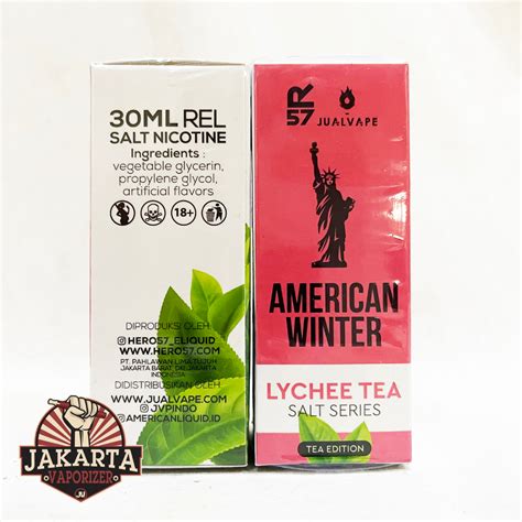 Jual Salt American Winter Lychee Tea Saltnic Ml Mg By Hero X