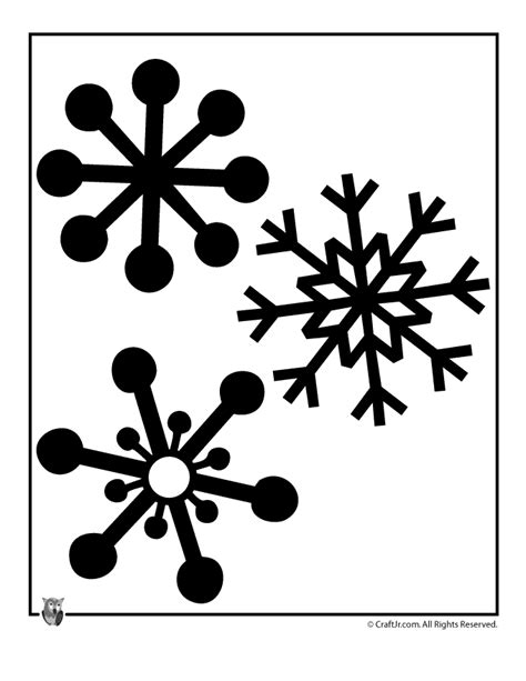 Printable Snowflake Shapes - Woo! Jr. Kids Activities