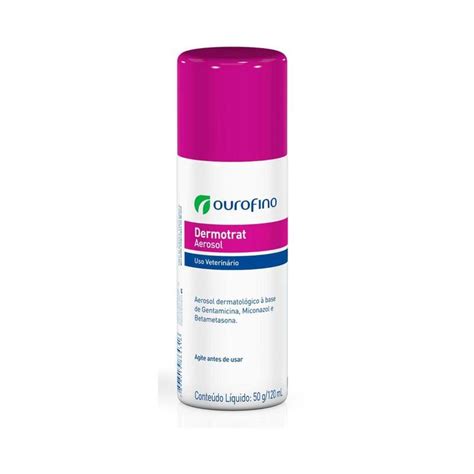 Dermotrat Aerosol 50 g 120 ml Ouro Fino Farmácia Pet Magazine Luiza