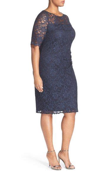 Xscape Shimmer Lace Side Ruched Cocktail Dress Nordstrom Nordstrom