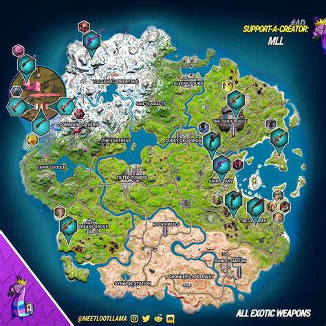 Exotic Weapons Locations R FortNiteBR