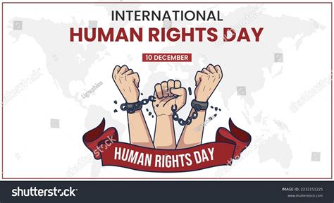 International Human Rights Day Banner Vector Royalty Free Stock