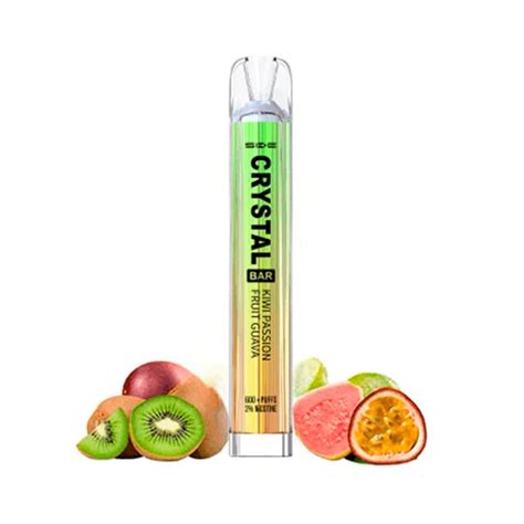 Ske Desechable Crystal Bar Kiwi Passion Fruit Guava 20mg Al Mejor