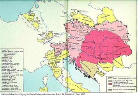 Habsburg Controlled Territories In Europe Maps On The Web