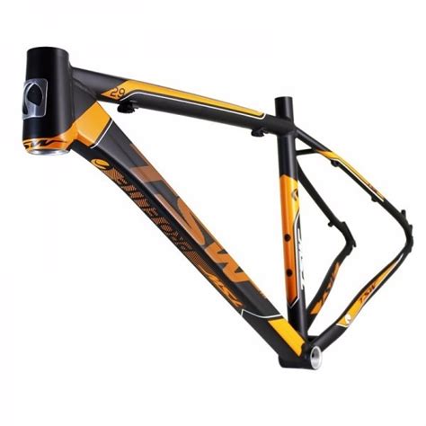 Quadro Tsw Pro Elite Preto Laranja Aro Alumin Mtb Tam R