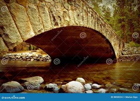 Bridge, Merced River, Yosemite Stock Photo - Image of abstract, countryside: 8858224