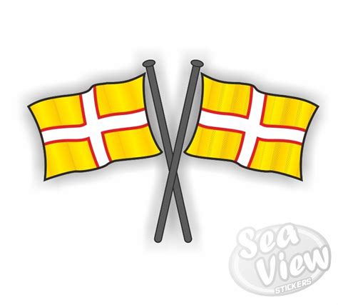 Dorset Double Flag Sticker