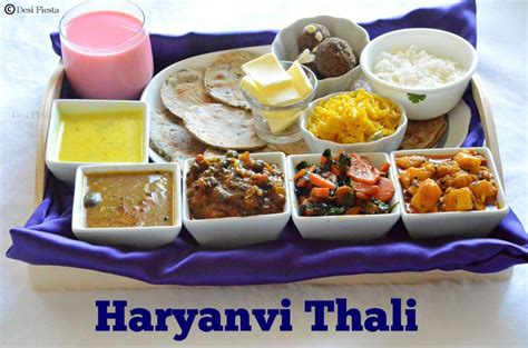 Haryanvi Thali Simple Haryanvi Lunch Thali Desi Fiesta