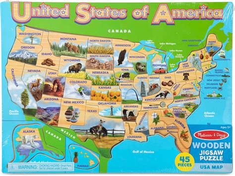 USA Map Jigsaw Puzzle - Kremer's Toy And Hobby