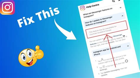 How To Fix Messenger Update Not Showing On Instagram Youtube