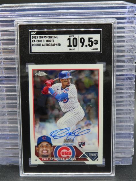 2023 Topps Chrome Christopher Morel Rookie Auto RA CMO SGC 9 5 10 Cubs