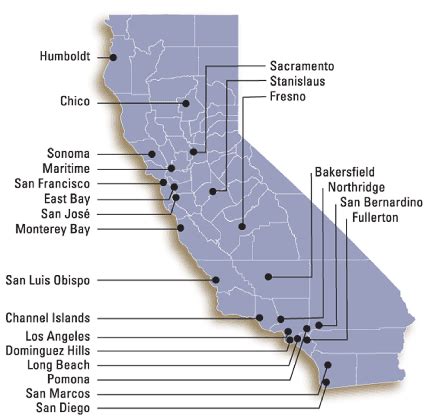 California Colleges - CSU Campus Locations