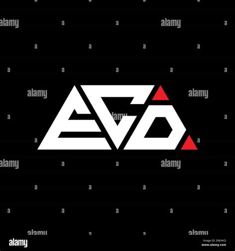 ECD triangle letter logo design with triangle shape. ECD triangle logo ...