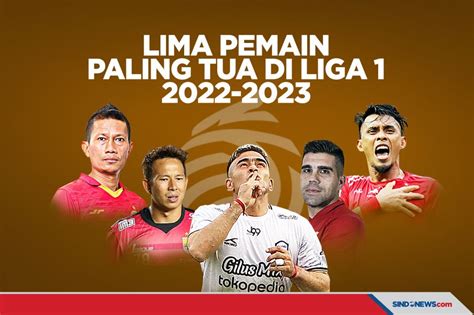 Sindografis 5 Pemain Paling Tua Di Liga 1 Ada Striker Berusia 46 Tahun