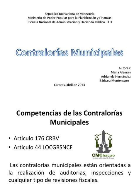 Contraloria Municipal | PDF | Alcalde | Presupuesto