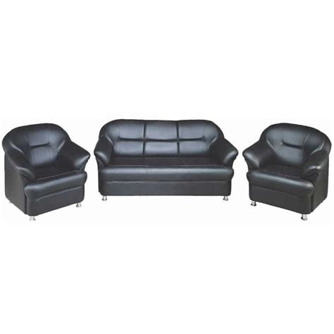 Seater Wooden Tuxedo Black Sofa Set Rexin At Rs Set In