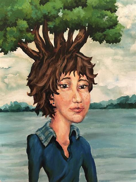 Tree Girl Painting by Dayna Shonk - Fine Art America