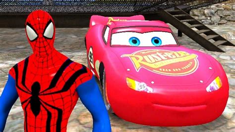 Disney Spiderman Cars Lightning Mcqueen The Farmer In The Dell Red