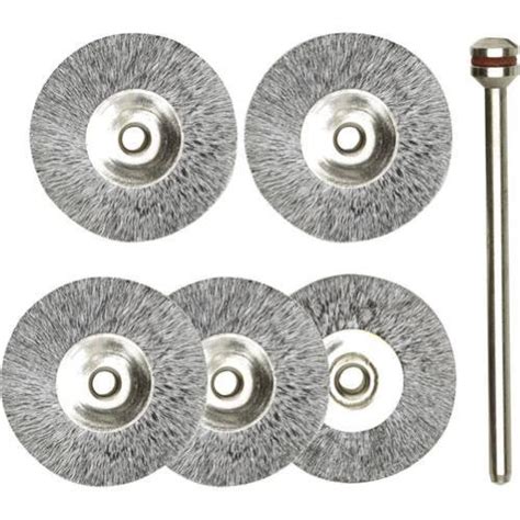 Set De 5 Brosses Rondes En Acier Proxxon Micromot 28952 Leroy Merlin