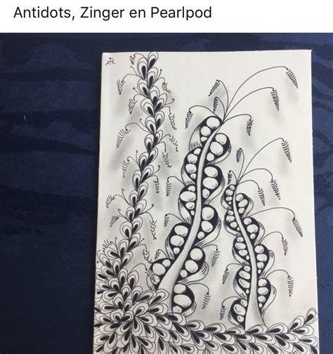 Pin Van Hanne Olsen Op Zentangle Zentangle Kaarten