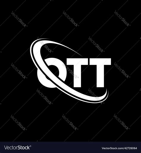 Ott logo letter design Royalty Free Vector Image