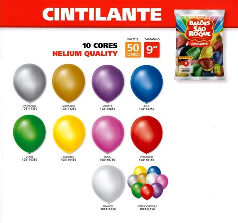 Balões bexiga São Roque Nº 9 Cintilante C 50un 3 Pacotes Mercado Livre