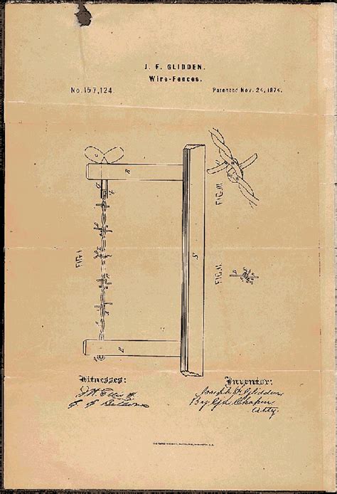 Glidden's Patent Application for Barbed Wire | National Archives