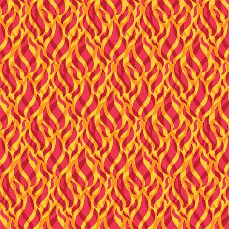 Premium Vector Fire Seamless Pattern Background