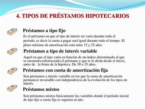 Ppt 1 ¿qué Es La Hipoteca 2 ¿qué Es El Préstamo Hipotecario