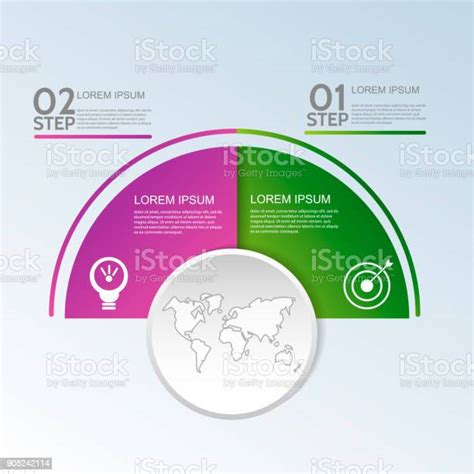 Modern Vector Illustration 3d Template Of Circular Infographics With