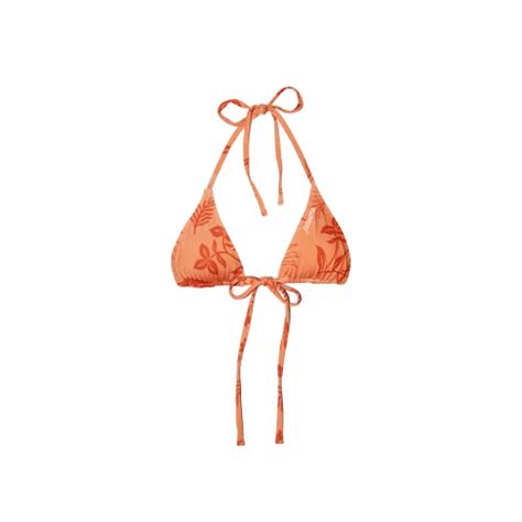 Paume Turuncu Beau Orange Sunset Desenli Micro Üçgen Bikini Üstü hipicon