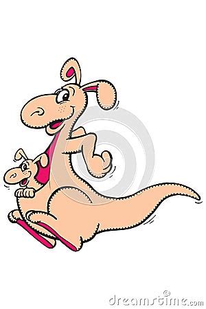 Kangaroo Jumping Royalty-Free Illustration | CartoonDealer.com #655140