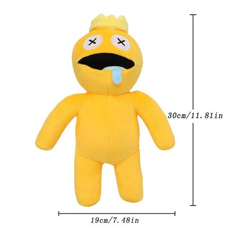 New 30cm Rainbow Friends Plush Toy Cartoon Game Character Doll Blue