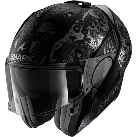 Casque Evo Es K Rozen Shark Noir Mat Maxxess Fr Casque Modulable