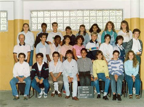 Photo de classe 4eme3 de 1989 Collège Georges Politzer Copains d avant