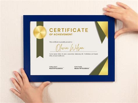 Editable Certificate of Achievement Printable Certificate Template Award Recognition Certificate ...